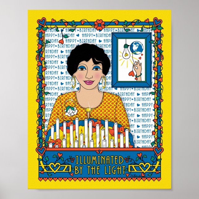 Póster Cartel Iluminado Por La Luz_B_8x10 (Frente)