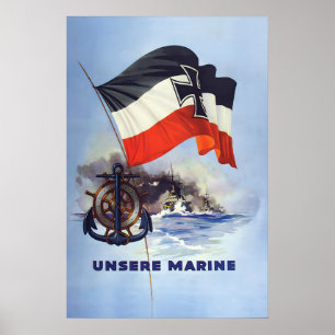 Póster Cartel imperial alemán de la Primera Guerra Mundia