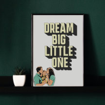 Cartel infantil para soñar en grande