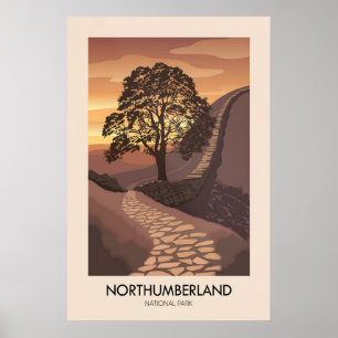 Póster Cartel moderno de viaje al Parque Nacional de Nort