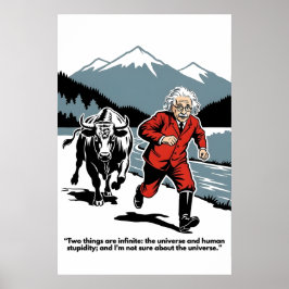 Póster Cartel motivacional divertido