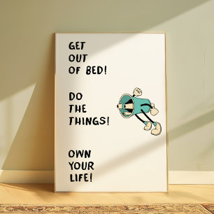 Póster Cartel Motivacional “Levántate de la Cama Haz las 