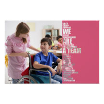 Cartel motivacional SOMOS UN EQUIPO