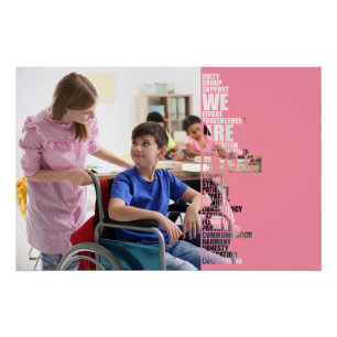 Póster Cartel motivacional 'Somos un equipo'
