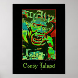 Póster Cartel Psicodélico de la Casa de los Espantos del