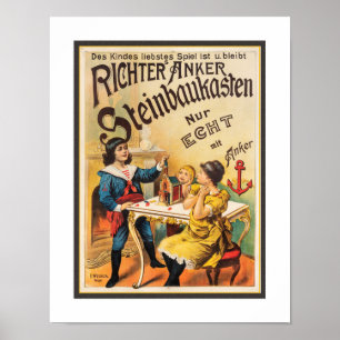 PÓSTER CARTEL PUBLICITARIO DE JUGUETE PARA NIÑOS DE PRINC