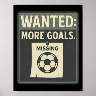 Póster Cartel Retro para Aficionado de Fútbol que Quiere