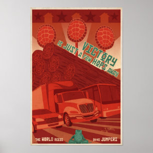 Póster Cartel tercer de la propaganda del juego de arcada