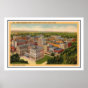 Póster Cartel vintage de Boise Idaho