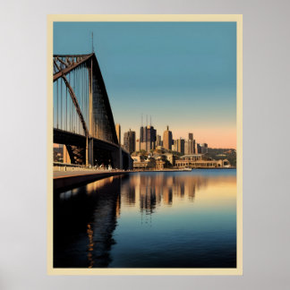 Póster Cartel vintage de Sydney