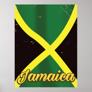 Póster cartel vintage de viaje a Jamaica