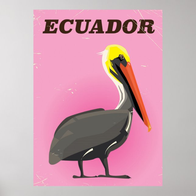 Póster Cartel vintage de viaje al frailecillo de Groenlan (Frente)