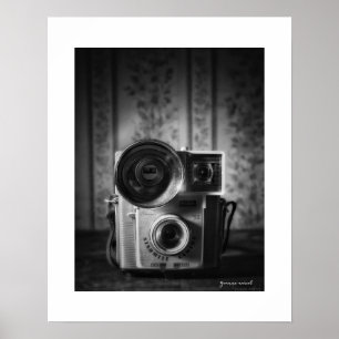 Póster Cartel vintage en blanco y negro de Kodak Starmite