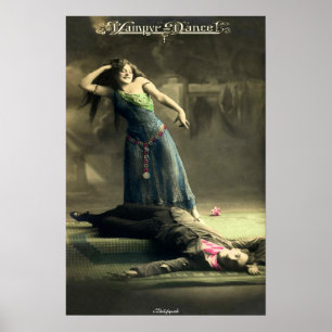 PÓSTER CARTELERA DIVERTIDA - BAILE DE VAMPIROS - ANTIGÜED