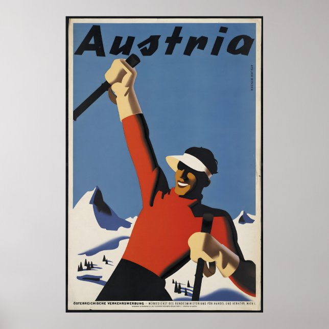 Póster carteles antiguos de Austria (Frente)
