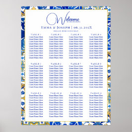 Póster Carteles de asientos modernos de verano mediterrán