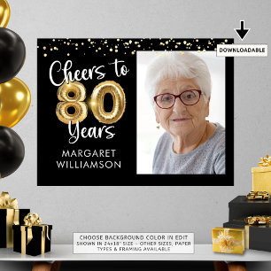 Póster Carteles de bienvenida de foto de cumpleaños a los