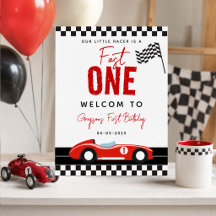 Carteles de bienvenida para el 1er cumpleaños de F