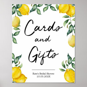 Póster Carteles de limones para tarjetas y regalos