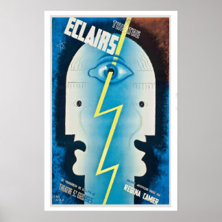 Póster Carteles de Publicidad Antiguos Theatre Eclairs929