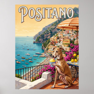Póster Carteles de viaje antiguos | Positano Italia Costa