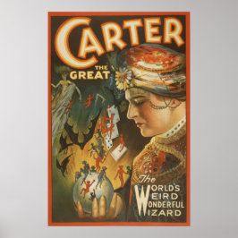 Póster Carter the Great - El asistente extraño del mundo