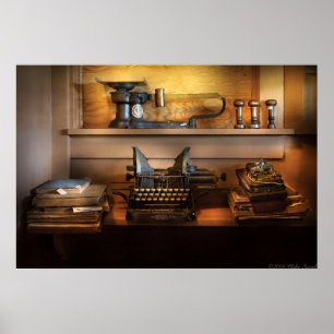 Póster Cartero - en la oficina de correos