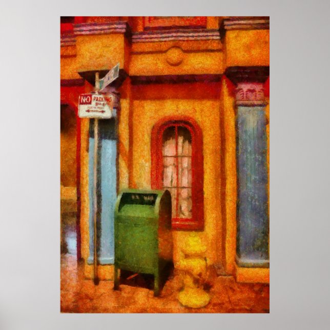 Póster Cartero - Prohibido Estacionar (Frente)