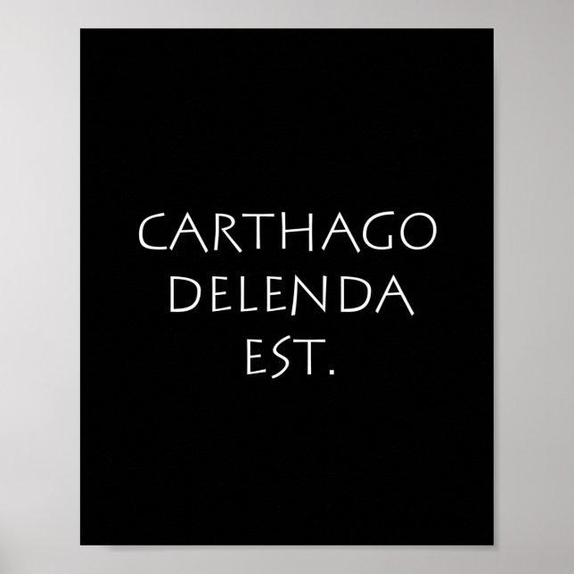 Póster Carthago delenda est (Frente)