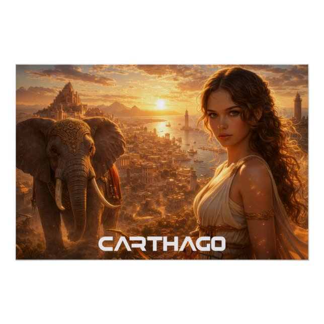 PÓSTER CARTHAGO - TUNIS (Anverso)