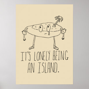 Póster Cartoon Island