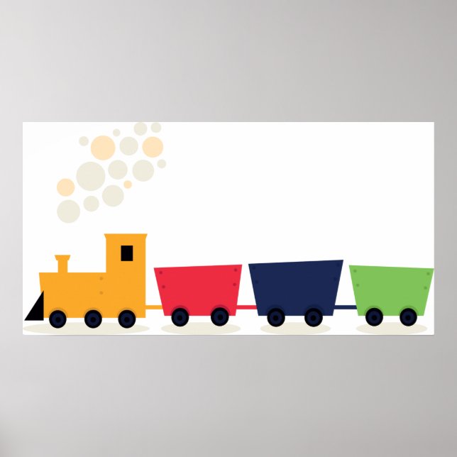 Póster Cartoon Train (Frente)