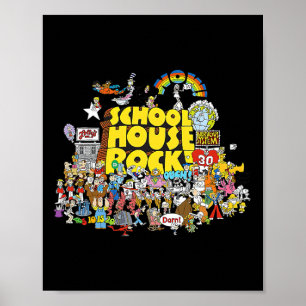 Póster Cartoons animados de House Rock School Byck To Sch