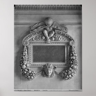 Póster Cartouche de la tribuna de las cariátides