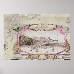 Póster Cartouche de Quebec