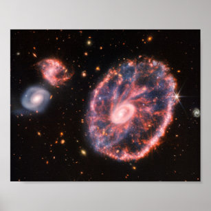Póster CartWheel Galaxy JWST James Webb Space Telescope