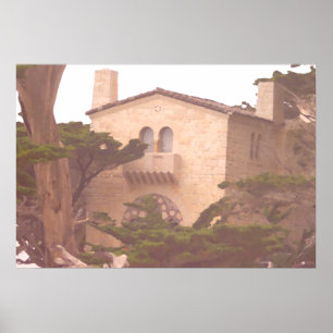 Póster Casa a lo largo de la costa