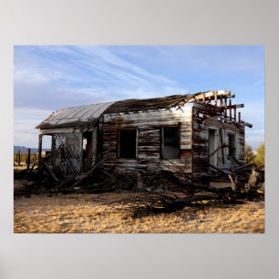 Póster Casa Abandonada En Kelso California