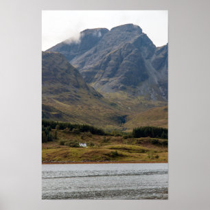 Póster Casa aislada en la Isla de Skye en Escocia