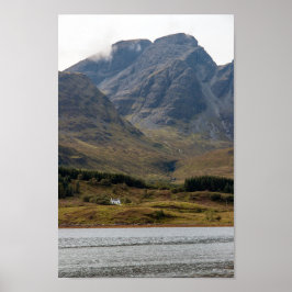 Póster Casa aislada en la isla de Skye en Escocia