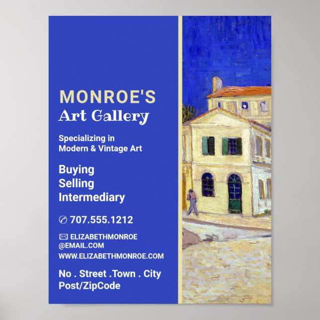 Póster Casa Amarilla De Van Gogh, Distribuidor De Arte, G (Frente)