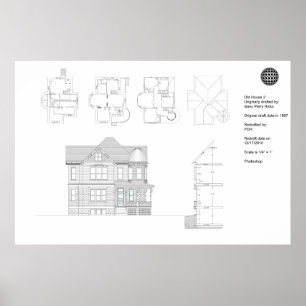 Póster Casa antigua 2