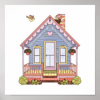 Póster Casa azul cúpula