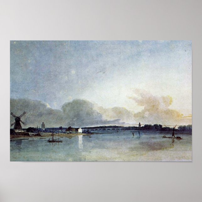 Póster Casa Blanca En Chelsea, Por Thomas Girtin (Frente)