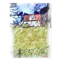 casa blanca en la colina