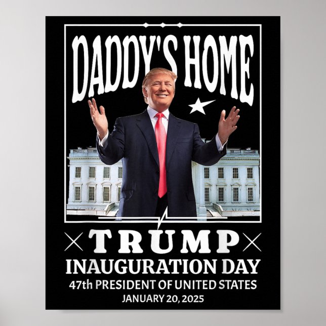 Póster Casa Daddys - Día de la Inauguración de Trump 2025 (Frente)