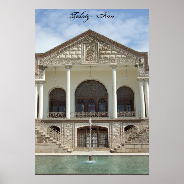 Póster Casa de Amir Nezam en Tabriz, Irán (Frente)