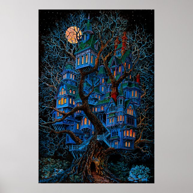 Póster Casa de árbol (Frente)