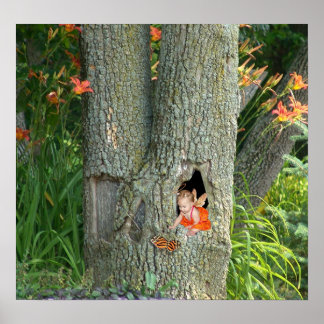 Póster Casa de árbol - Imprimir