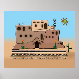 Póster Casa de arcilla